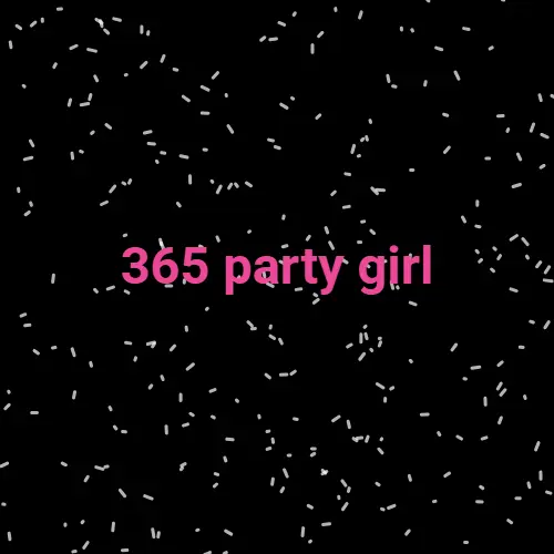 365 party girl brat generator example — pink text black background brat meme